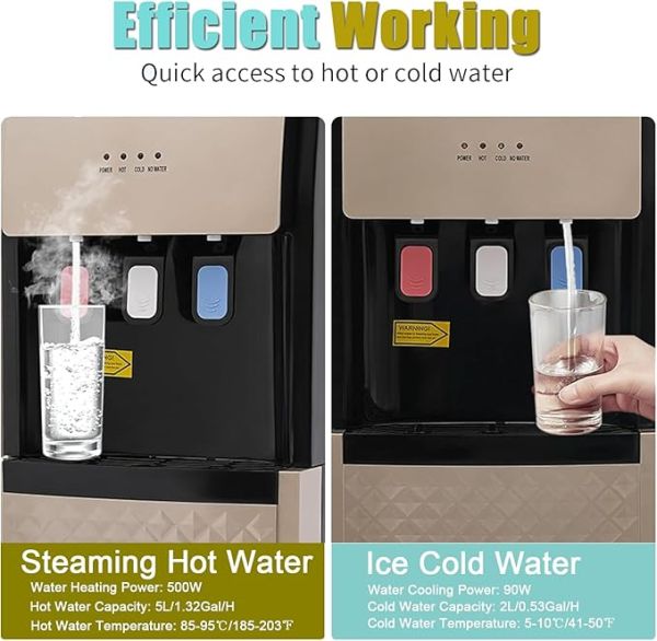 LOYALHEARTDY Bottom Loading Water Cooler Dispenser for 5 Gallon Bottles LOYALHEARTDY Bottom Loading Water Cooler Dispenser for 5 Gallon Bottles